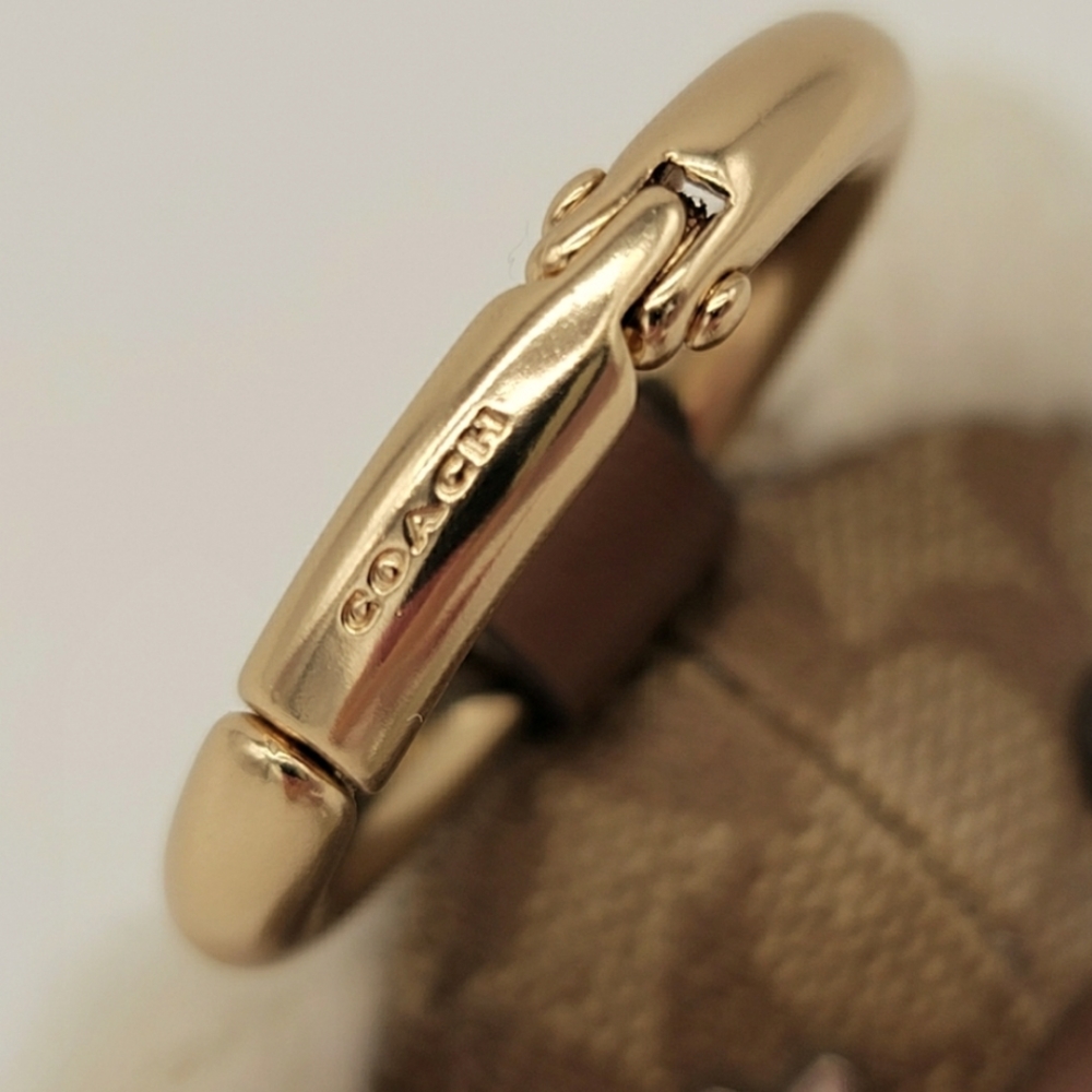 NWT Coach Teddy Bear Shearling Charm - Picture 2 of 8